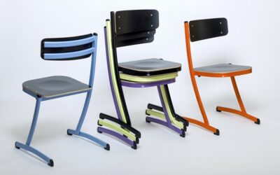 Notre nouvelle chaise scolaire prête pour le salon des Maires !