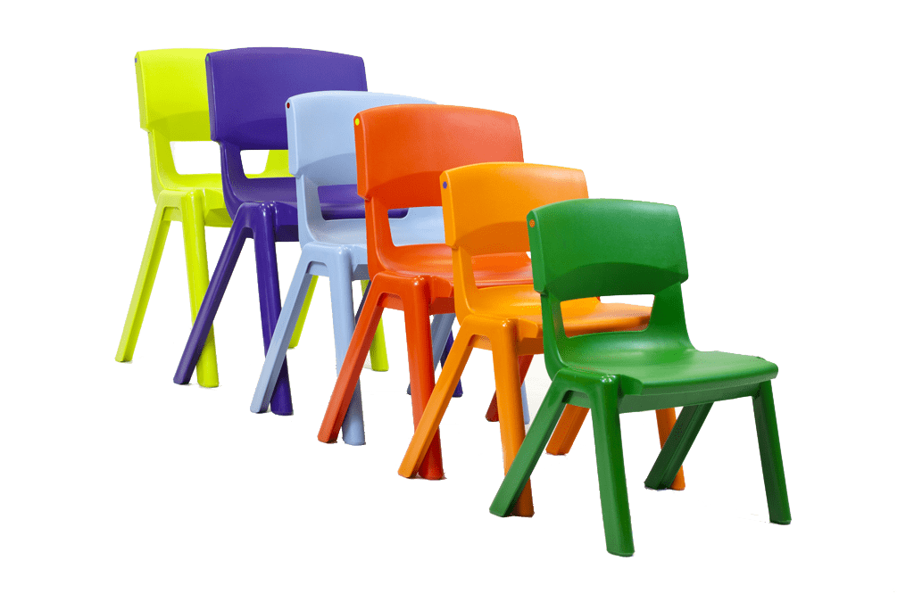 chaise de classe colorée