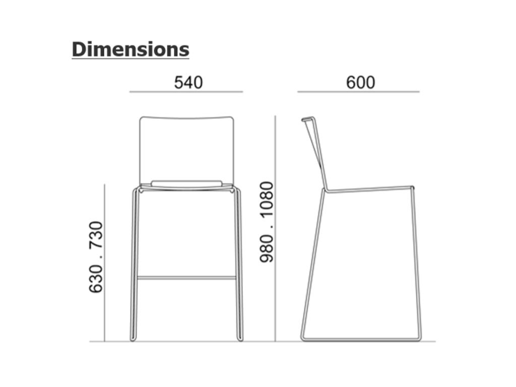 dimensions tabouret fila