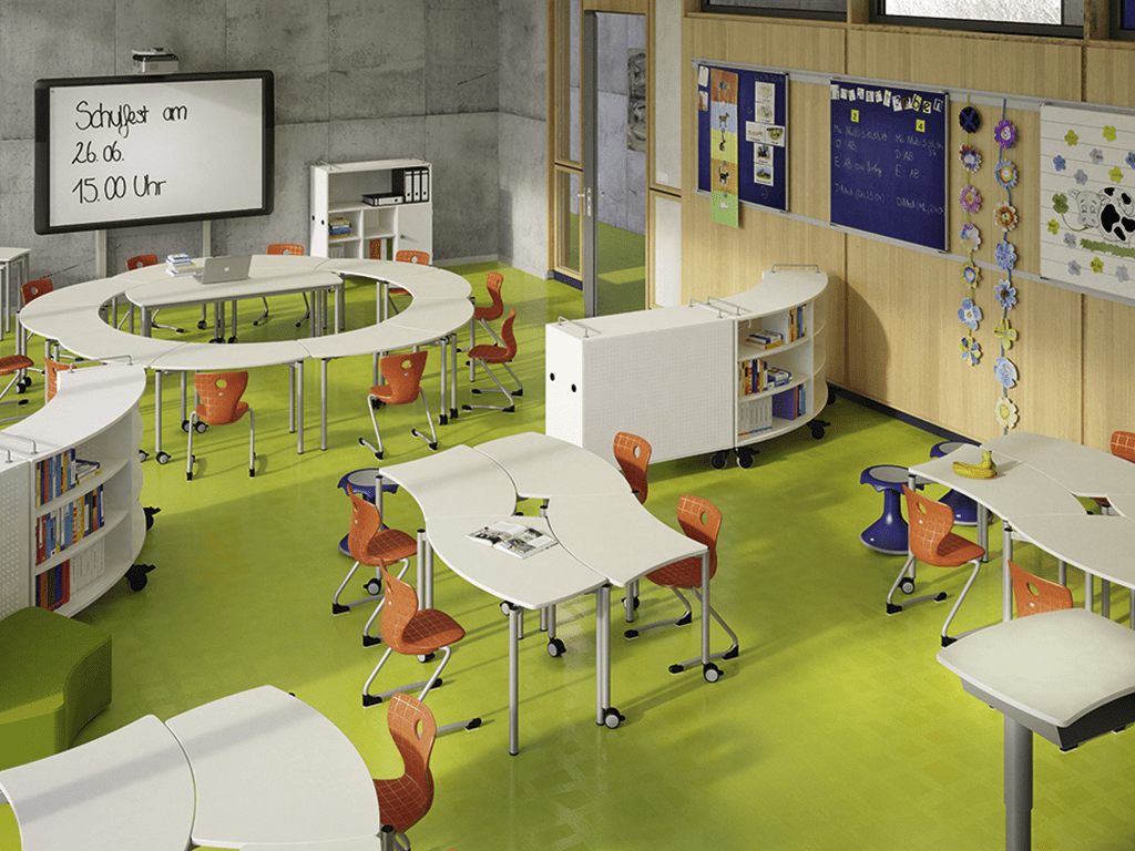 Salle de classe modulable qui s'adapte aux nouvelles pédagogies