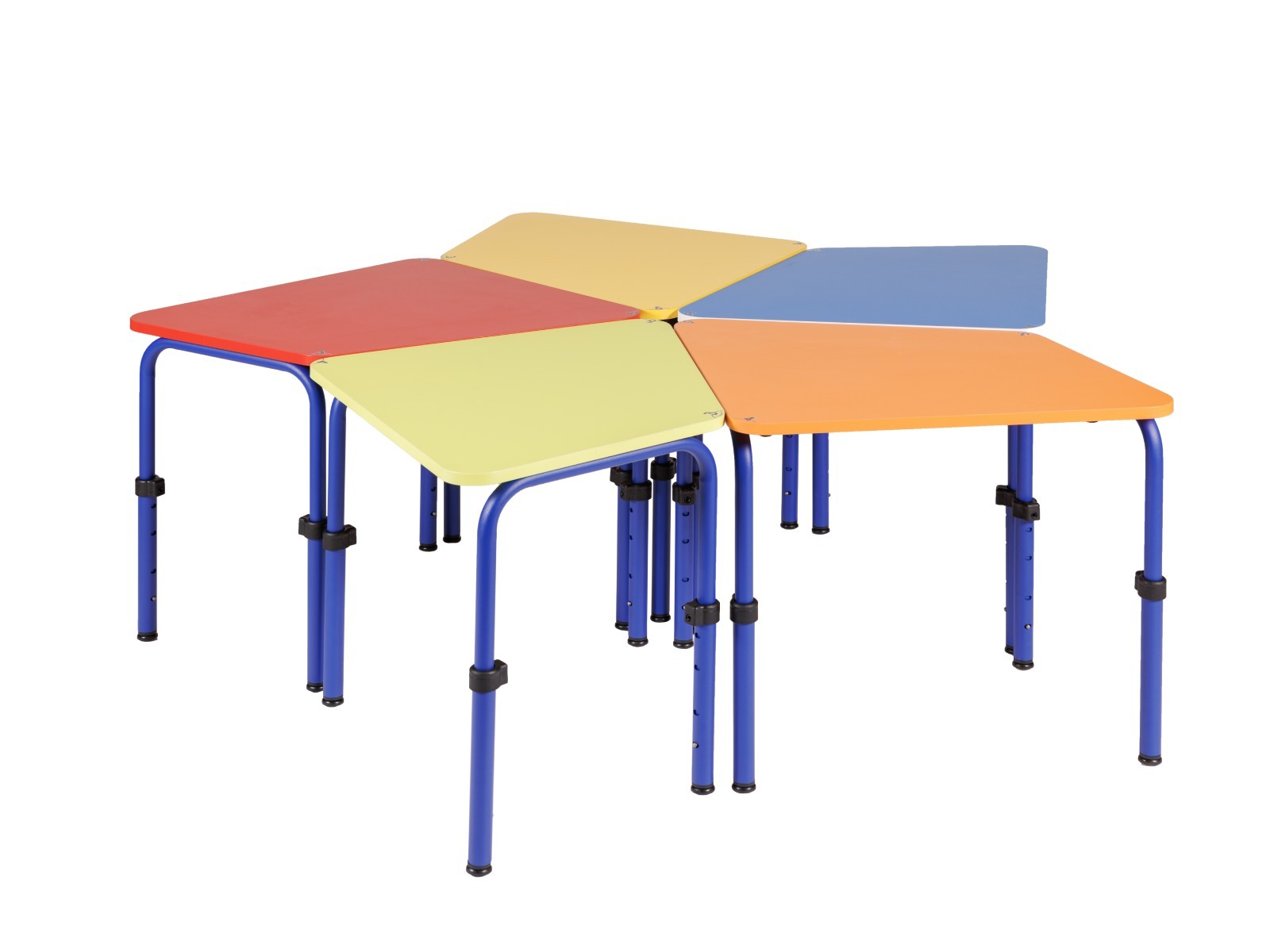 Tables scolaires réglables en hauteur avec 4 pieds réglables pour classes flexibles