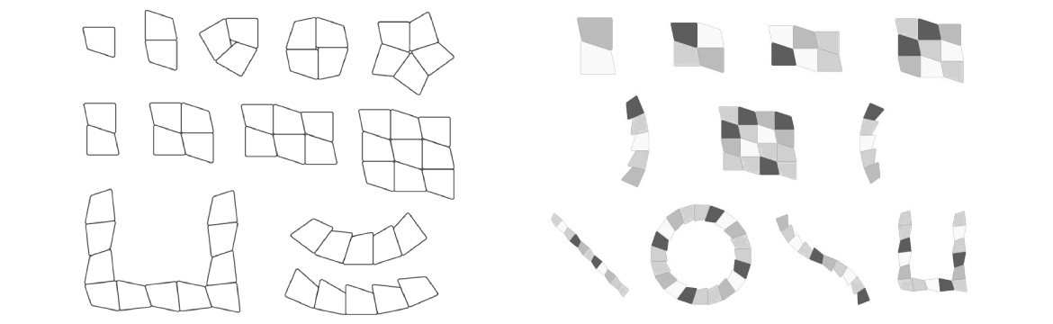 Table flexible Square, exemples de configurations pour rendre modulable